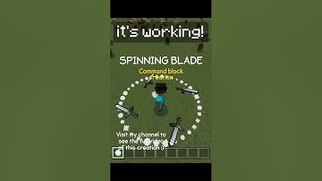 Minecraft Bedrock Spinning Blade | Command block creation | Visit my channel to see the full video!