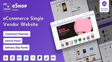 eShop Web eCommerce Single Vendor Website