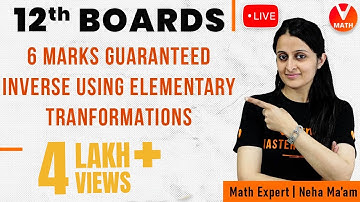 Inverse Matrices using Elementary Transformations | Class 12 Maths Important Questions | Vedantu
