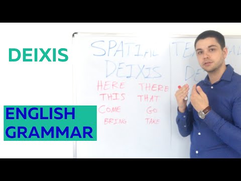 วีดีโอ: ภาษา Deixis คืออะไร?