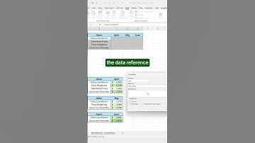 How to consolidate data in Excel! #excel #spreadsheet #consolidate