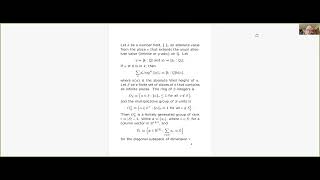 Jeffrey Vaaler: Schinzel's determinant inequality and a conjecture of [...] (NTWS 130)