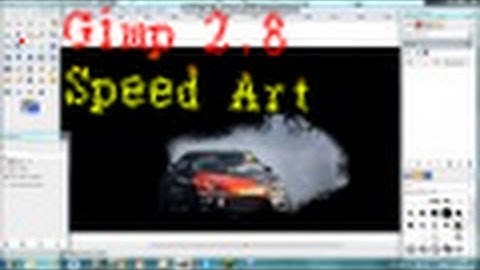 Gimp 2.8 Youtube DriftCar Banner! Speed Art