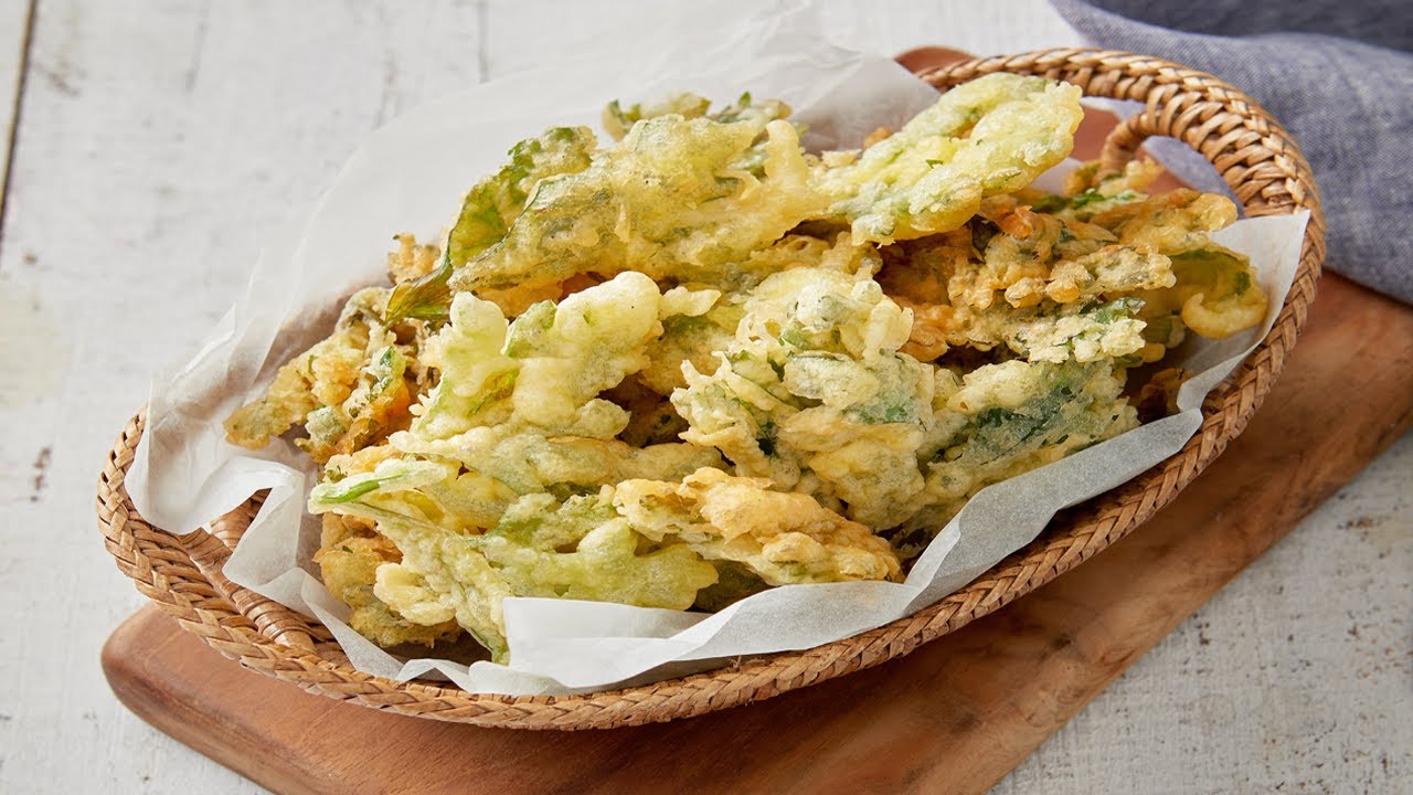 셀러리잎 버리지말고 튀기세요! '셀러리잎 튀김' fried celery leaves _이밥차 YouTube