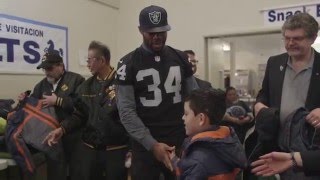 ... on the monday prior to super bowl sunday, california knights of
columbus joined football hall famers a...