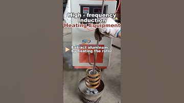 Extract Aluminum by Heating the Rotor #machine #inductionfurnace #inductionheatingmachine #factory