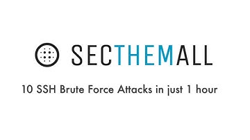 10 SSH Brute Force attacks in just 1 hour