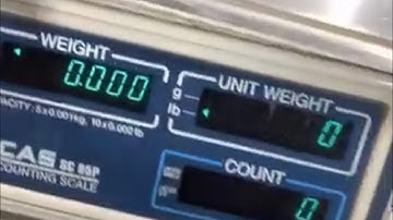 Calibration adjustment of a CAS   SC series