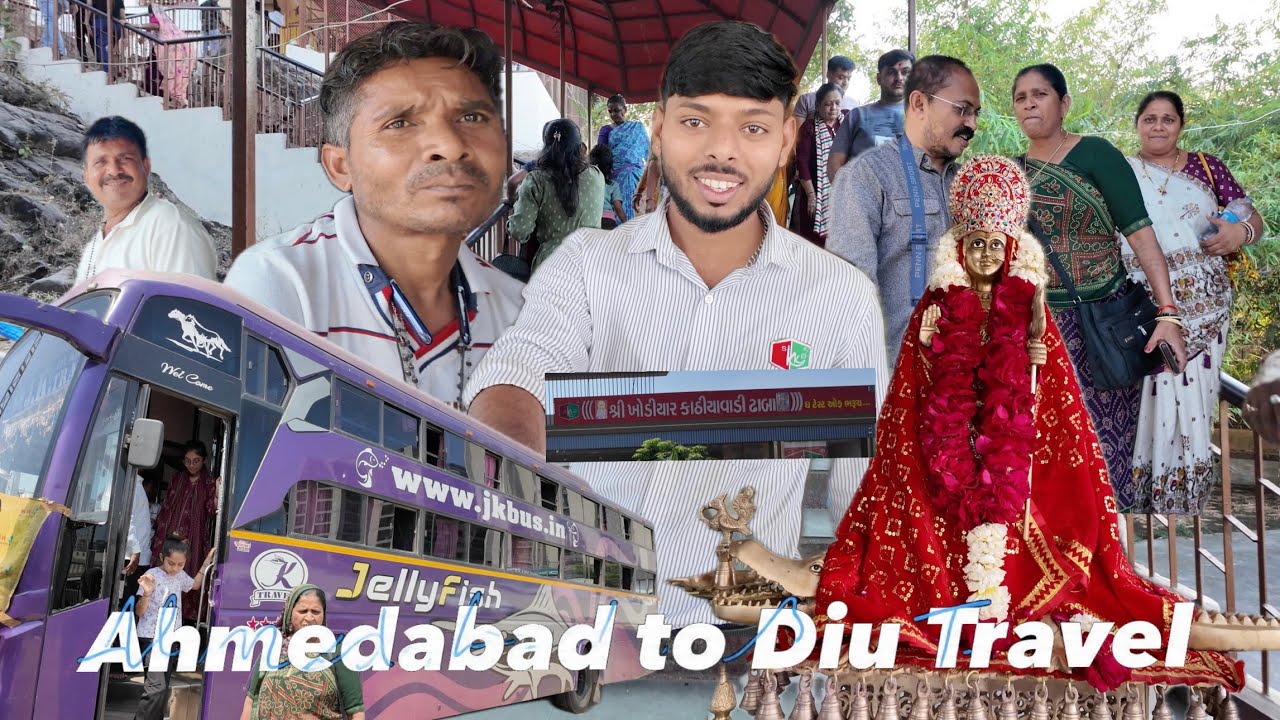 Vrindavan thi Train 14 kolak ￼Ahmedabad train station ll Bus ￼￼Ma 09 / 10 Kolak Diu //@prafulc9815 