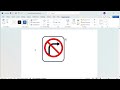 How to create no right turn sign in word