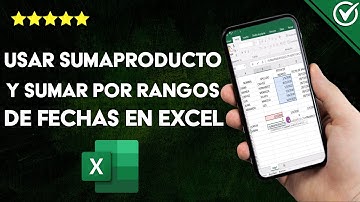¿Cómo utilizar SUMAPRODUCTO para sumar por rangos de fecha en EXCEL?