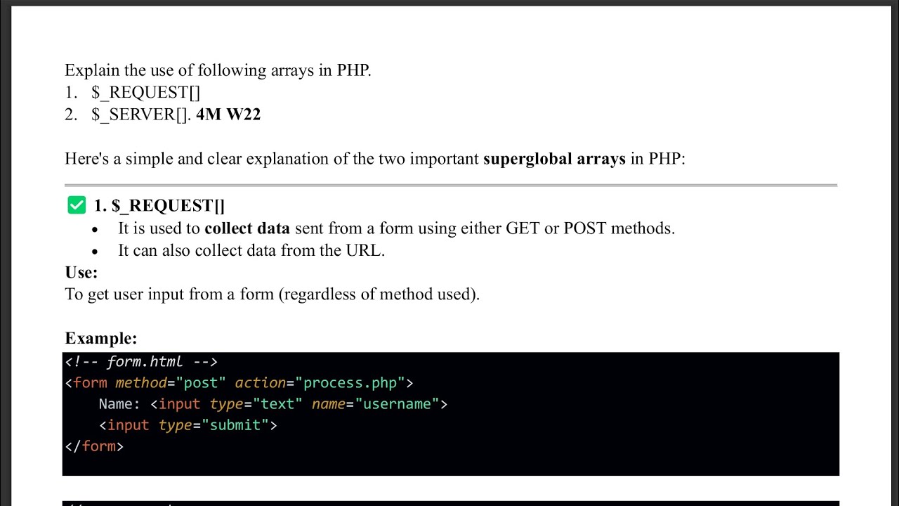 5.3 - Superglobal Arrays - $_REQUEST[], $_SERVER[] - WP - YouTube