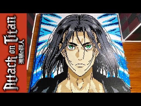 Eren Yeager - Attack on Titan (IN 103,069 DOMINOES!)