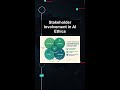 Stakeholder Involvement in AI Ethics #ai #artificialintelligence #machinelearning #aiagent
