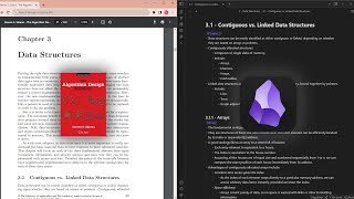 Information ASMR Typing (No Talking) | Algorithm Design Manual Chapter 3.1 Note-Taking on Obsidian.md. Update