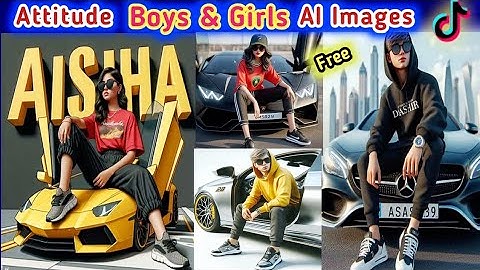 How To Create 3D Attitude Boys and Girls ai image | bing image creator tutorial