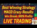 Strategy for the Rich  Live Trading  Moving Averages MACD  Iq Options Binary  Best Simple Profit