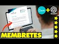 Cómo hacer un MEMBRETE  con CANVA y su INTELIGENCIA ARTIFICIAL @canva