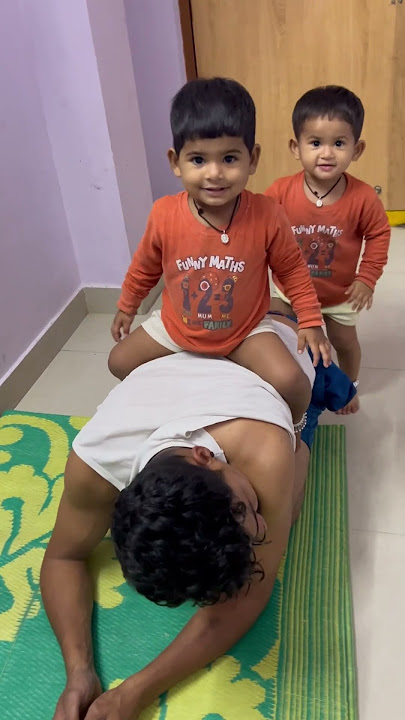 Night mood daddy tho #funny #twin babies #ytshorts new