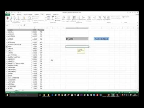 Video: Come Creare Un Elenco In Una Cella In Excel