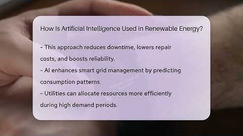 How Is Artificial Intelligence Used in Renewable Energy? - Talking Tech Trends