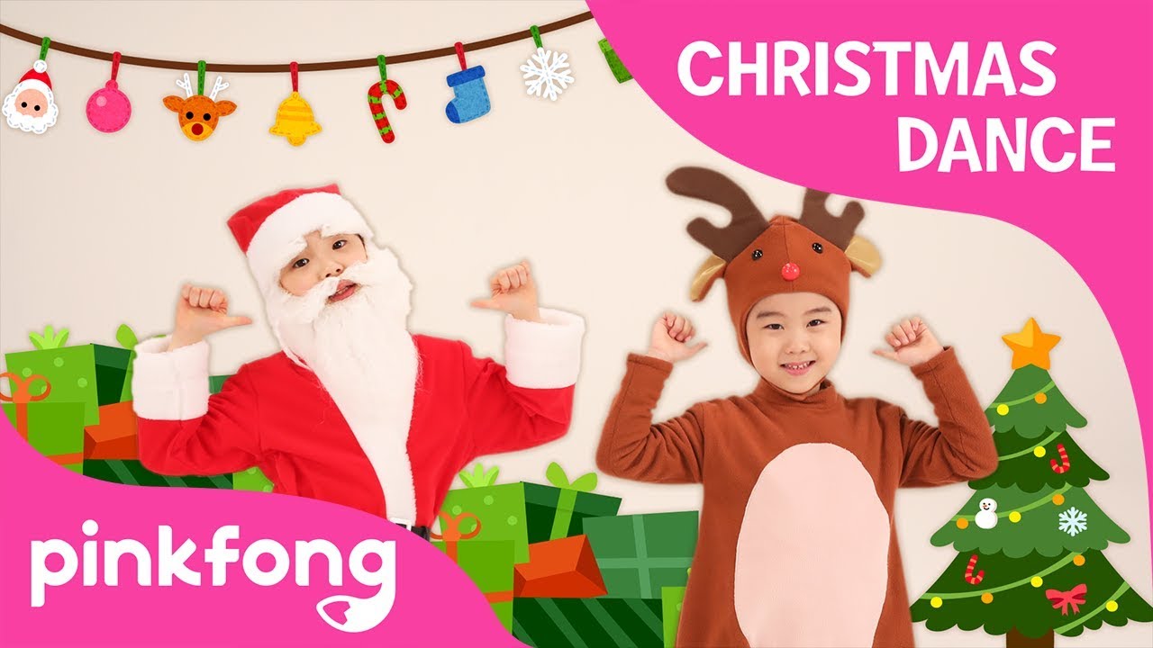 S-A-N-T-A | Christmas Dance | Dance Along | Pinkfong Songs for Children