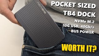 Pocket Sized TB4 Docking Station, M.2 NVMe, USB Powered AND Cheap - BEST DOCKING STATION EVER?