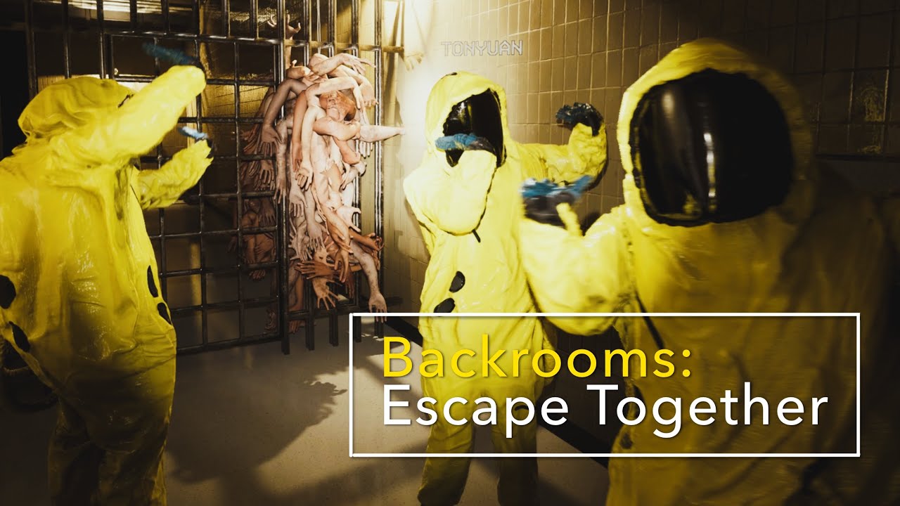 我把鬼夾住了 直接通關? | Backrooms: Escape Together