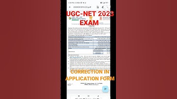 UGC-NET CORRECTION WINDOW UPDATE 2023 EXAM 💙 MISTAKE IN APPLICATION FORM FILLING #ugcnet #ugcnet2023