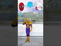 Random Giant Black Spiderman vs Bad Guy Joker #shorts #spiderman