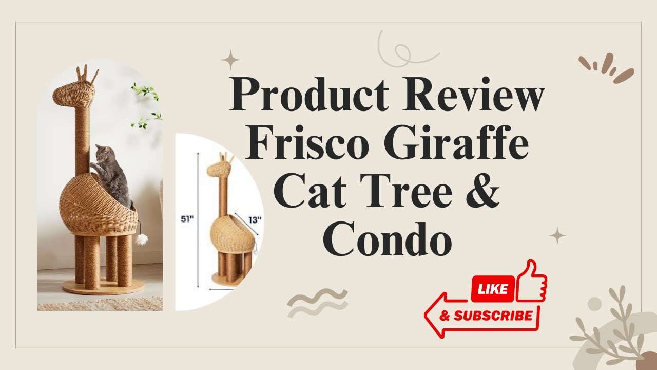 "Frisco Giraffe Cat Tree & Condo Review 🐾 Cute, Sturdy, and Cat-Approved!
