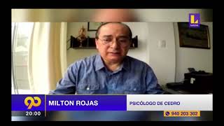 Participación de Milton Rojas en noticiero de Latina (edición noche)