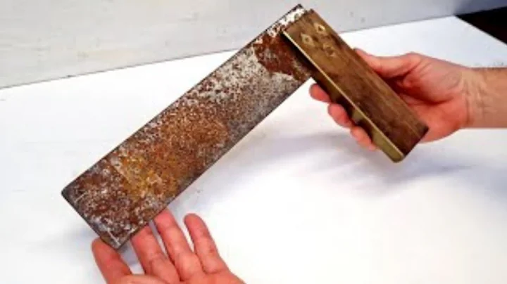Rusty Antique Carpenter's Try Square Restoration Tidy Up