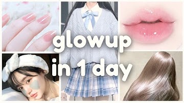 how to glowup for school in just 24 hours 💕