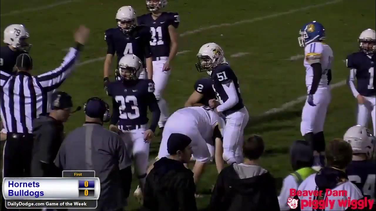 High School Football Action Pardeeville at Markesan YouTube