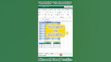 VLOOKUP vs XLOOKUP in Microsoft Excel #xlookup #vlookup #exceltips