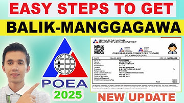 SIMPLE STEPS PARA MAKAKUHA NG BALIK-MANGGAGAWA (OEC) | STEP BY STEP PROCESS | NEW UPDATE 2025