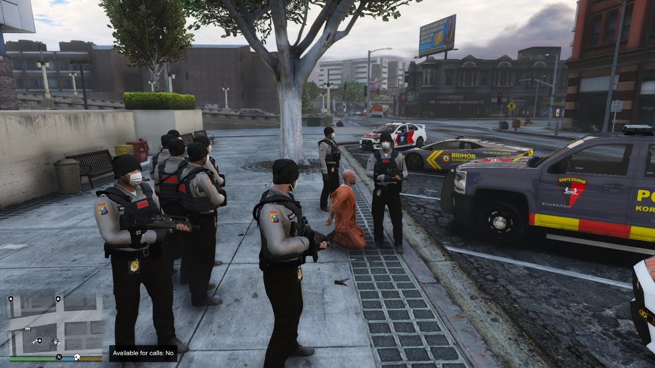 Pengawalan Bersenjata Tim Raimas Pindahkan Ketua Napi! GTA 5 Mod Polisi Indonesia