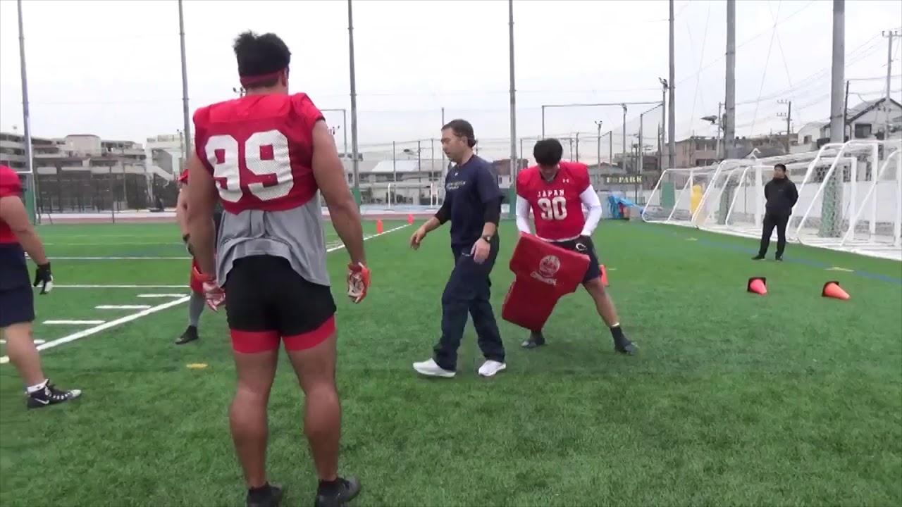 【 DL クロスフェイス 】2020アメフト日本代表 練習公開