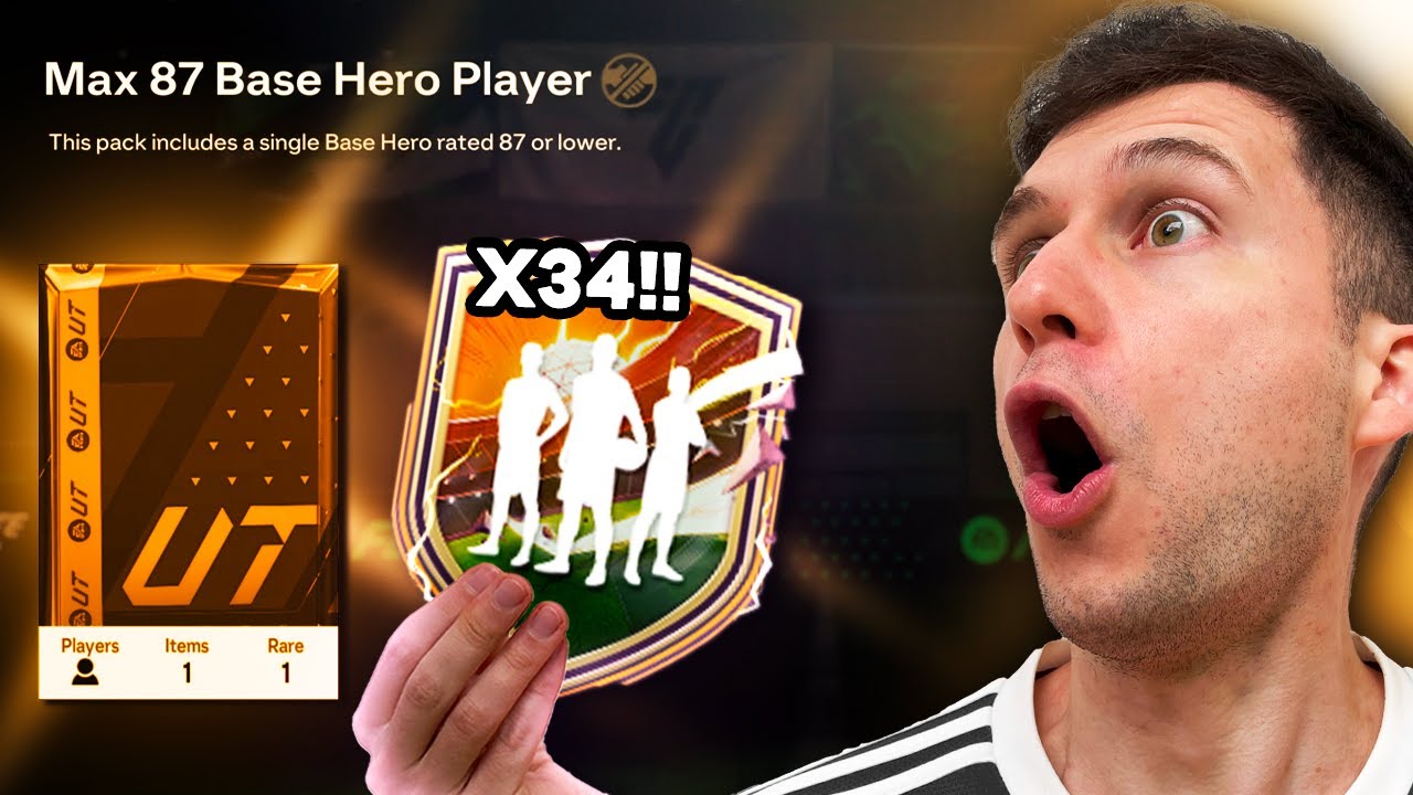 INSANO!! ABRI 34X PACKS DO DME HERO MÁX 87!! TIREI OS MELHORES HEROES DO DME 🔥🔥🔥 EA FC 24 - UT