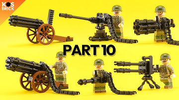 Lego Weapons and Guns - Part 10 : Gatling Gun and Machine Gun (Tutorial)