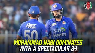 Mohammad Nabi 84 Runs | Full Batting Highlights  | Afghanistan vs Bangladesh | 341U