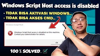 Cara Mengatasi Windows Script Host access is disabled on this machine - Zulkifli Channel