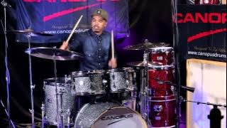 Justin Tyson plays CANOPUS YAIBA II Groove kit