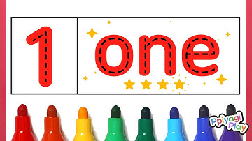 유아와 아이들을 위한 숫자 1에서 10까지 쓰기, 숫자 영어 단어를 배우기|Write Numbers 1 to 10 and Learn Numbers Letters | For Kids