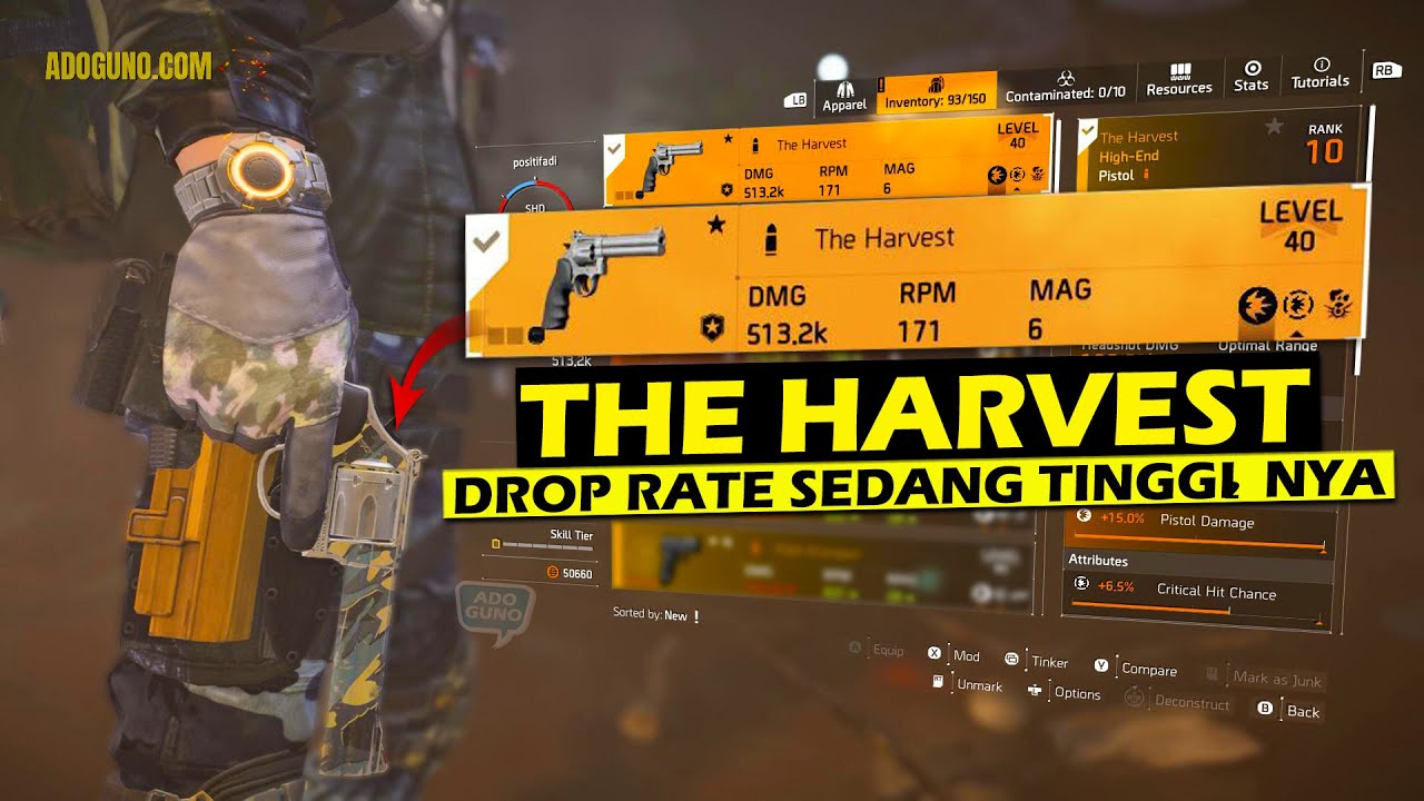 ASAP Drop Rate Naik! Buruan Dapatkan The Harvest Weapon The Division 2 ...