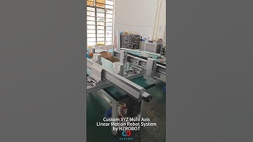 custom xyz multi axis linear motion cartesian robot system #linearactuator #robotics #automation