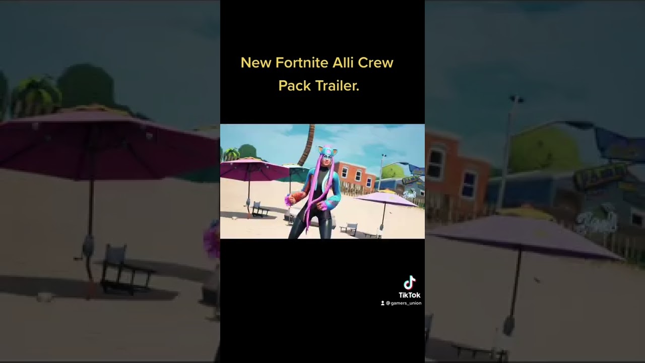 New Fortnite Alli Crew Pack Trailer.