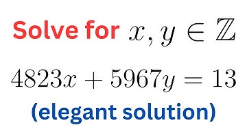 An Elegant Solution to Linear Diophantine Equations