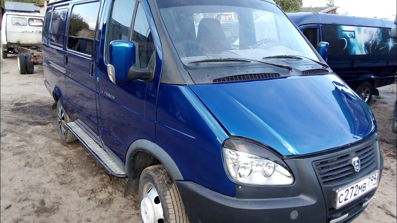 Замена рамы и покраска цельно металлической Газели. - YouTube